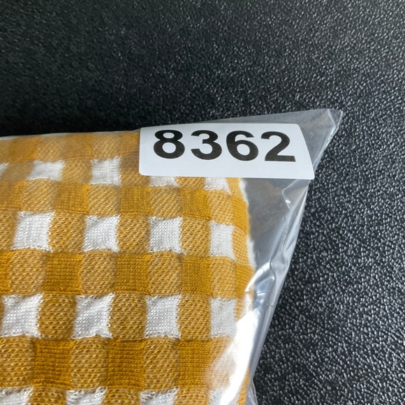 Madewell Gingham Square Neck Peplum Top Mustard Yellow White Size S Cottagecore - Picture 7 of 7